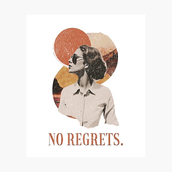 Item preview, NO REGRETS (STRONG WOMAN) designed and sold by lovewhatyoudo.