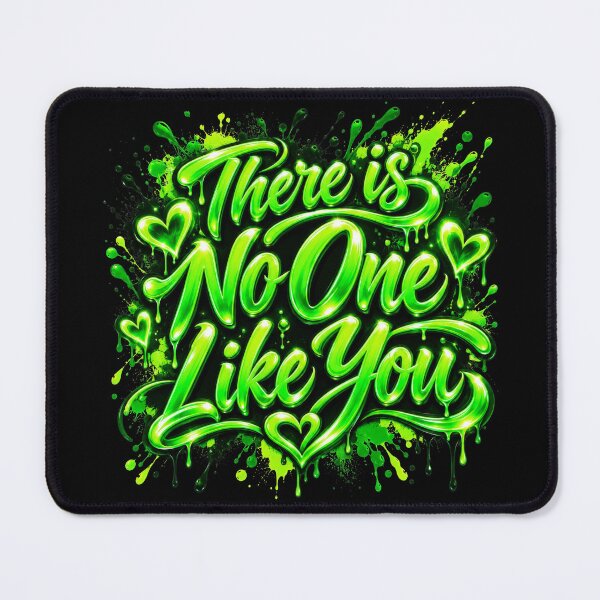 Item preview, There Is No One Like You – Electric Green Neon Graffiti designed and sold by DansCreations42.