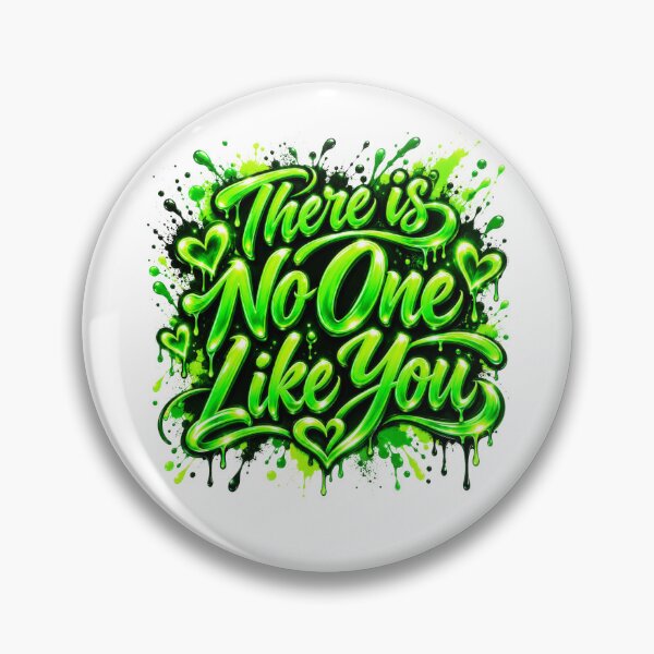 Item preview, There Is No One Like You – Electric Green Neon Graffiti designed and sold by DansCreations42.
