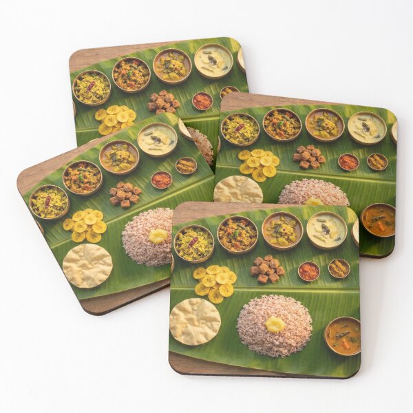 Item preview, Onam Style Banana Leaf Rice Feast designed and sold by KaiWaiGallery.