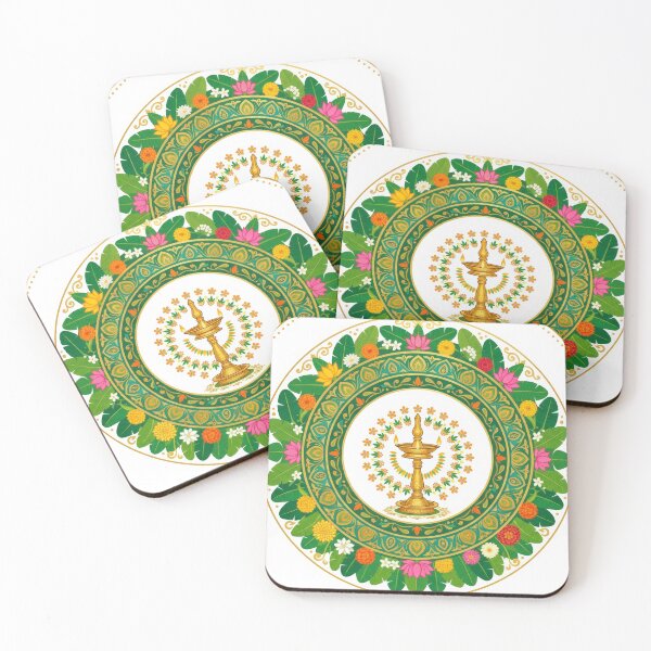 Item preview, Golden Oil Lamp Floral Mandala designed and sold by KaiWaiGallery.