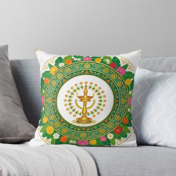 Item preview, Golden Oil Lamp Floral Mandala designed and sold by KaiWaiGallery.