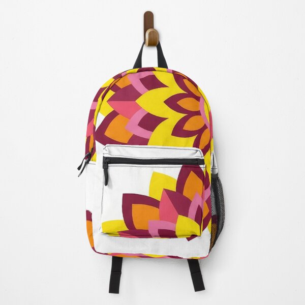 Item preview, Bright Yellow Orange Floral Mandala designed and sold by KaiWaiGallery.