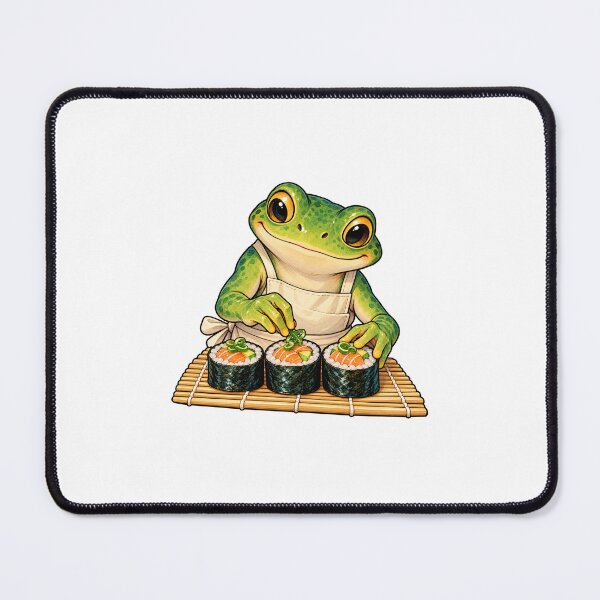 Item preview, Frog Making Sushi designed and sold by JS Creative Studio.