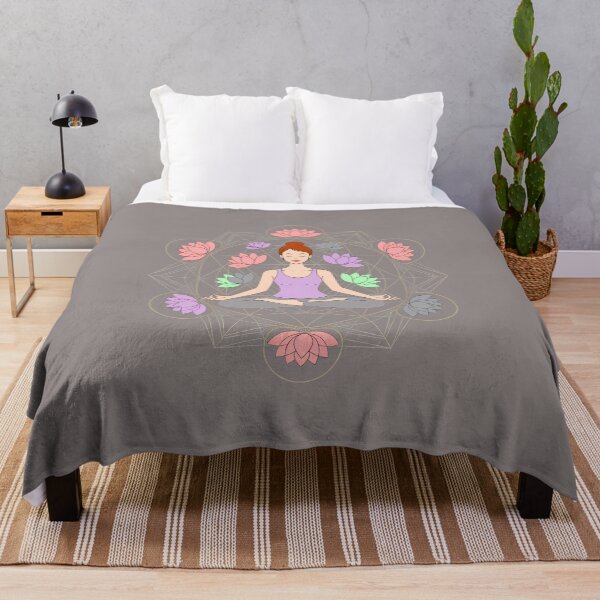 Item preview, Woman Meditating Lotus Zen Yoga Calm-24 designed and sold by JulianeSchn.