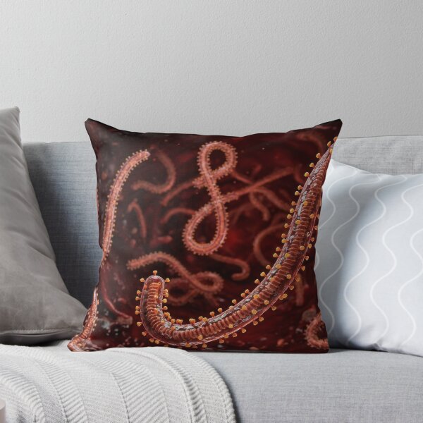 Item preview, Threadlike Virus Particles Dark Micro View designed and sold by KaiWaiGallery.