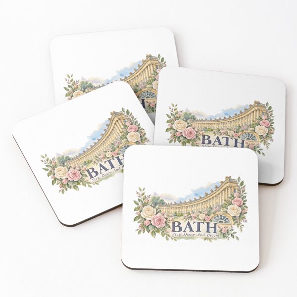 Item preview, Bath Royal Crescent and Roses Watercolor Travel Art designed and sold by skyartdesign.