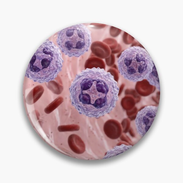 Item preview, White And Red Blood Cells In Vessel designed and sold by KaiWaiGallery.