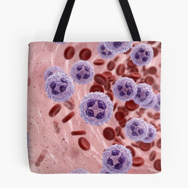 Item preview, White And Red Blood Cells In Vessel designed and sold by KaiWaiGallery.