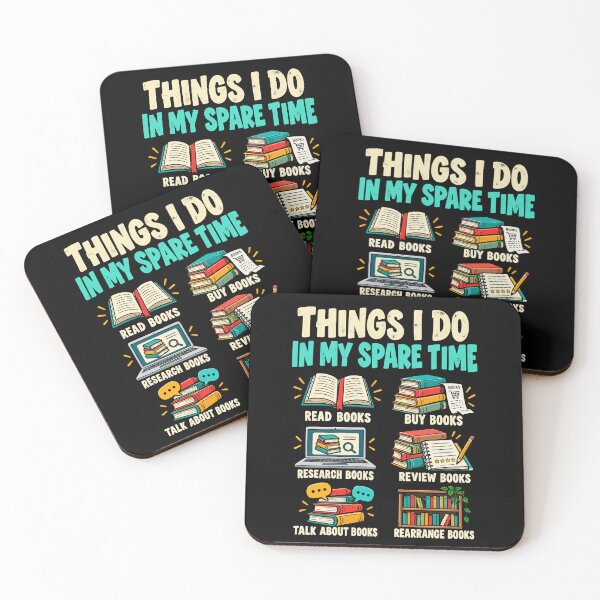 Item preview, Book Lover Spare Time Reading and Bookworm Humor Design designed and sold by stmpdwrld.