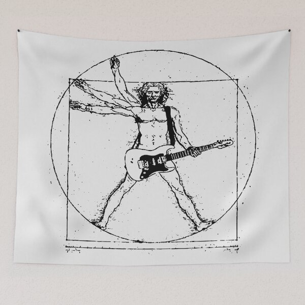 Item preview, The Vitruvian Rock Star (BLACK) designed and sold by That-Indie-Guy.