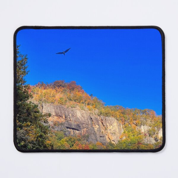Item preview, NC Chimney Rock mountain top with soaring bird designed and sold by NC NatureVisions.