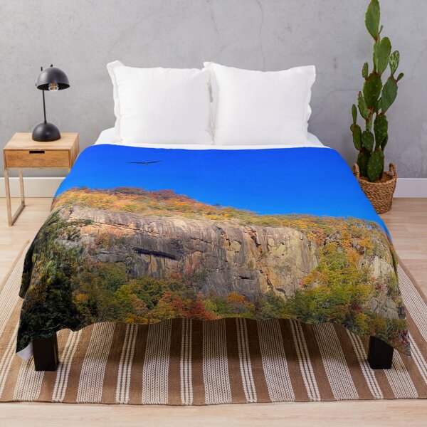 Item preview, NC Chimney Rock mountain top with soaring bird designed and sold by NC NatureVisions.