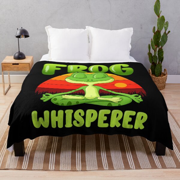 Item preview, Frog Whisperer Sunset Retro Nature designed and sold by raewaelchi.