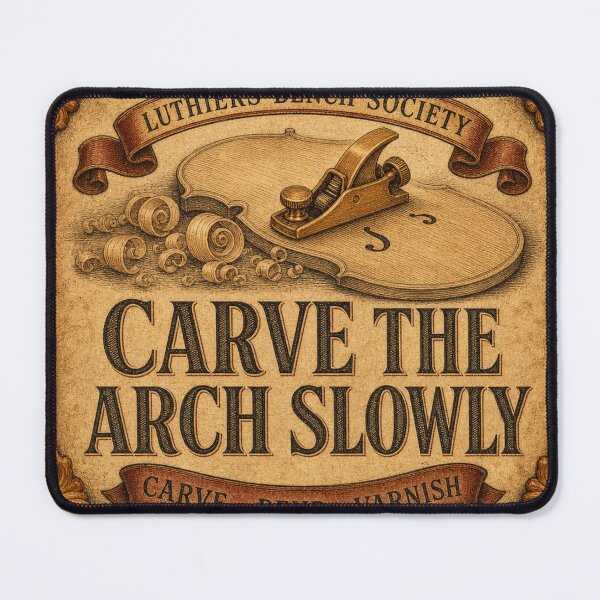 Item preview, Carve the Arch Slowly Violin Maker Gift designed and sold by BoosterShop.