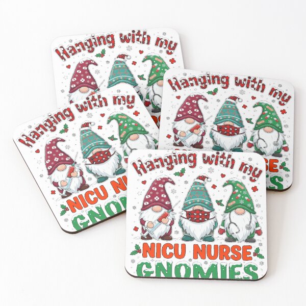 Item preview, Hanging With My NICU Nurse Gnomes Plaids Christmas Matching Classic T-Shirt designed and sold by fine line.