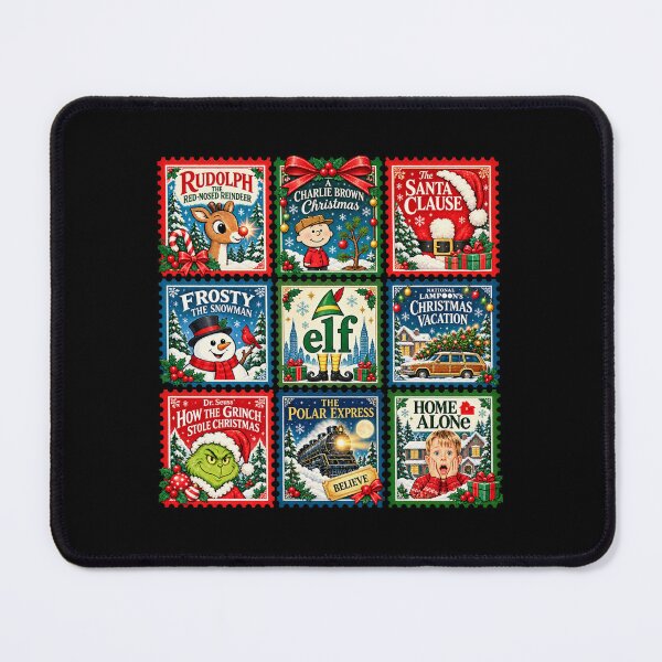 Item preview, Christmas Movie Postage Stamp, Rudolph Elf Frosty Holiday Film Collage designed and sold by Commons275.
