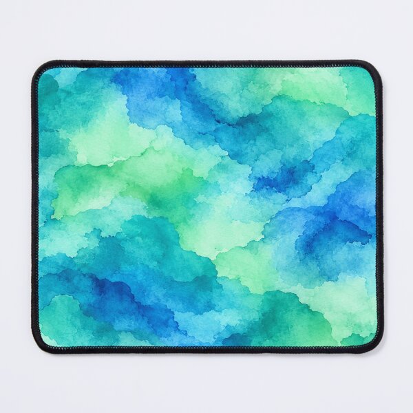 Item preview, Blue And Green Watercolor Wash Pattern designed and sold by ShivCraft Studio.