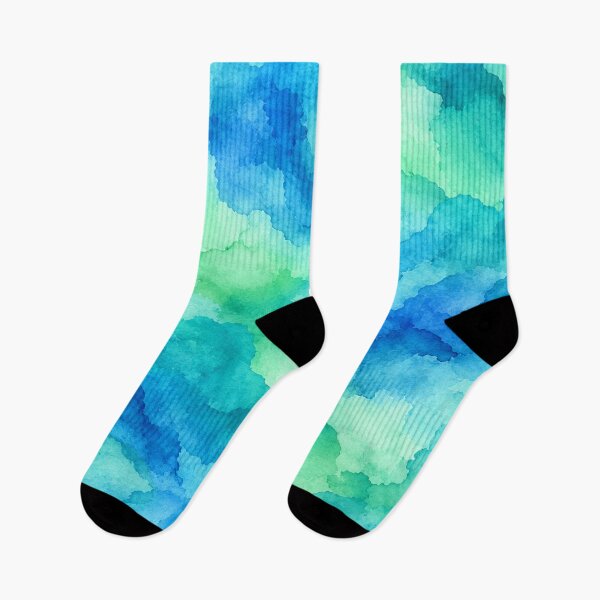 Item preview, Blue And Green Watercolor Wash Pattern designed and sold by ShivCraft Studio.