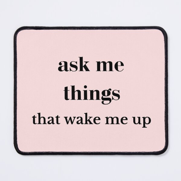 Item preview, Ask Me Things That Wake Me Up Minimal Typography Art designed and sold by r-wan-design.