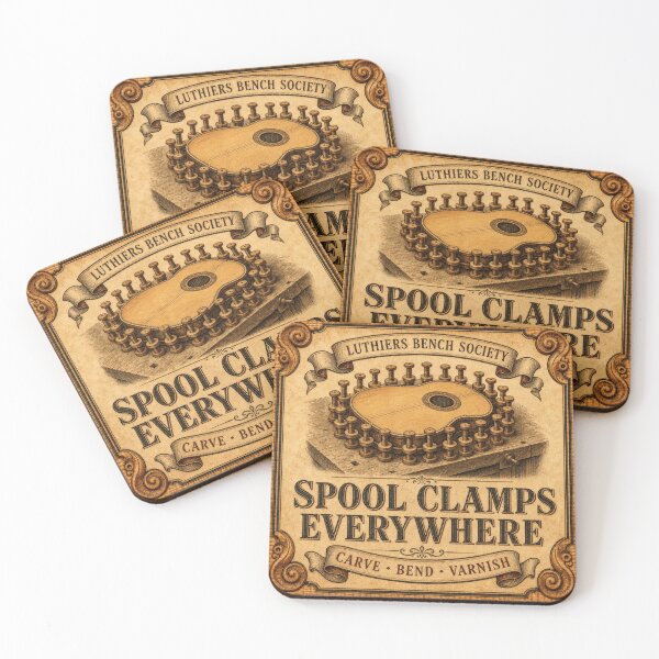 Item preview, Spool Clamps Everywhere Lutherie Workshop Gift designed and sold by BoosterShop.