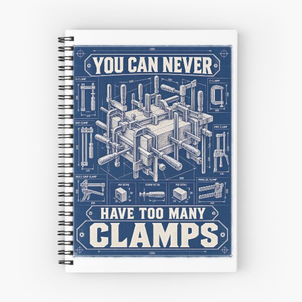 Item preview, Never Too Many Clamps Woodworking Blueprint designed and sold by LoafLogic.