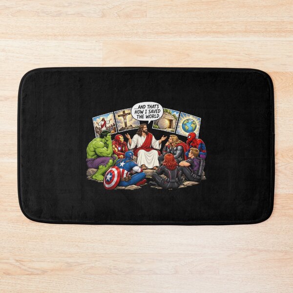 Item preview, Religious Heroes, And That's How I Saved The World Jesus And Superheroes,Hulk Spider Man Avenger Superhero designed and sold by Commons275.