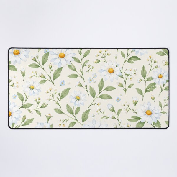 Item preview, Vintage Daisy Botanical Spring Pattern designed and sold by ShivCraft Studio.
