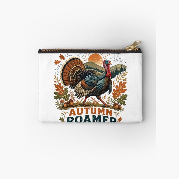 Item preview, Autumn Roamer Wild Turkey Vintage Fall Woodland Thanksgiving Nature Art designed and sold by inkoutninja.