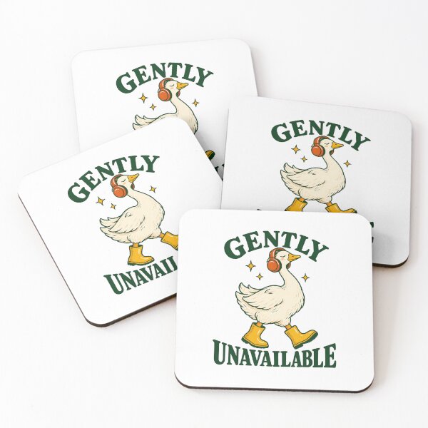 Item preview, Gently Unavailable Goose — Funny Headphones Goose designed and sold by HarttManPrints.