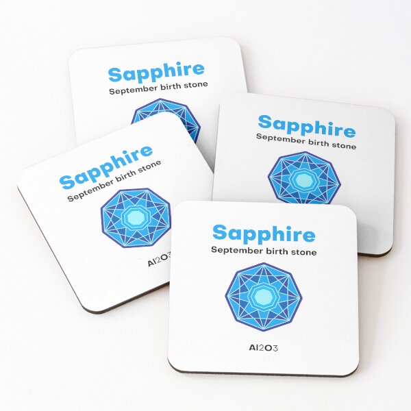 Item preview, Sapphire - September Birth Stone With Chemical Formula designed and sold by Vector-Artist.