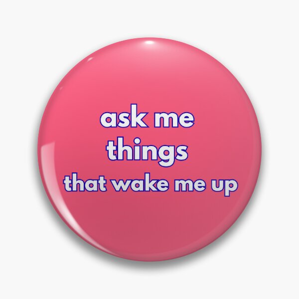 Item preview, (White) Ask Me Things That Wake Me Up Minimal Typography Art designed and sold by r-wan-design.
