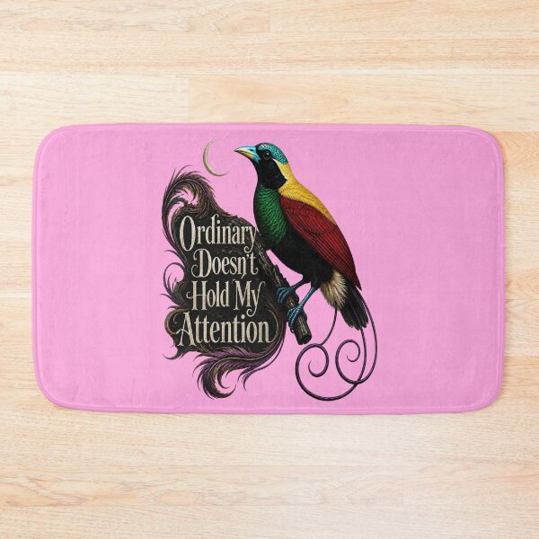 Item preview, Wilson's Bird-of-Paradise "Ordinary Doesn't Hold My Attention" Gothic Botanical Halloween Bird Shirt | Exotic Paradise Bird Dark Aesthetic Tee designed and sold by Max Store.