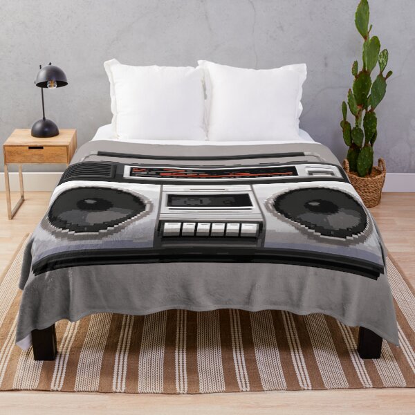 Item preview, Retro Boombox Pixel Art Cassette Player 80s Stereo designed and sold by peterdesigns.