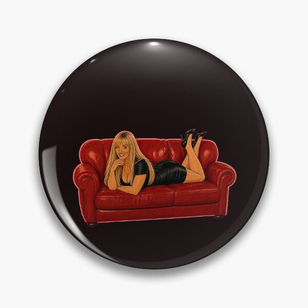 Item preview, Blonde Woman Red Couch Neon Art. designed and sold by RBest!.