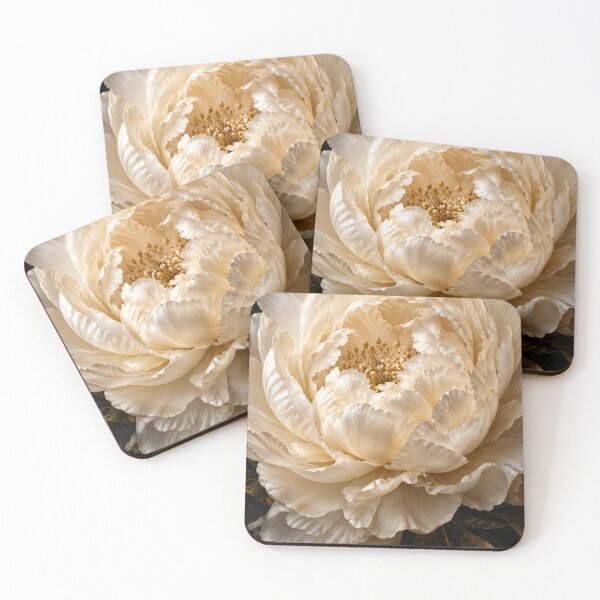 Item preview, Ivory Peony – Elegant Cream White Floral Botanical Art designed and sold by Bizzfora.