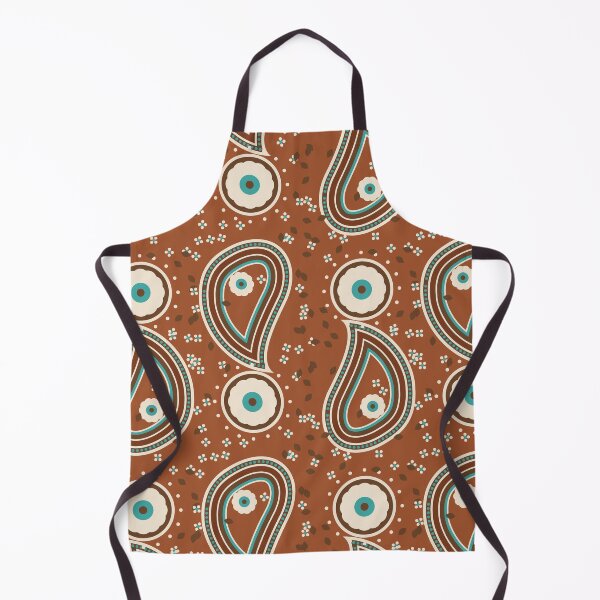 Item preview, Rust and Turquoise Western Paisley designed and sold by Paisley Moment.
