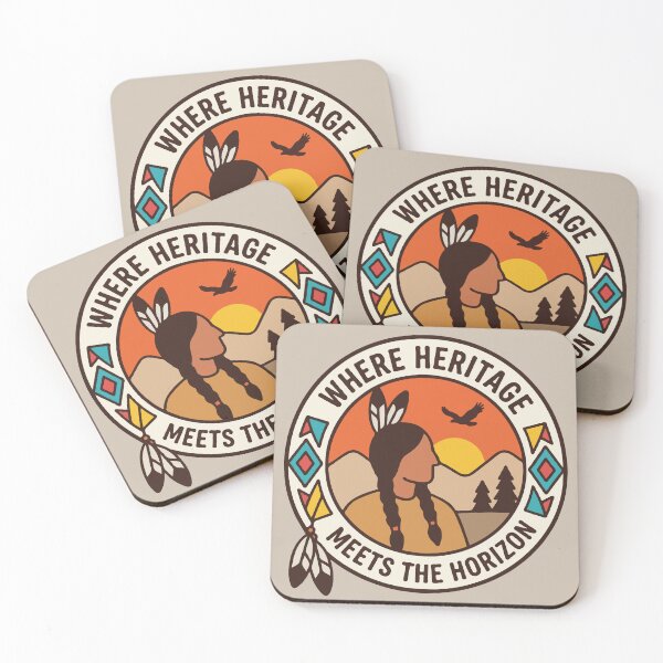 Item preview, Indigenous Horizon Native American Where Heritage Meets The Horizon designed and sold by Gkinoki.