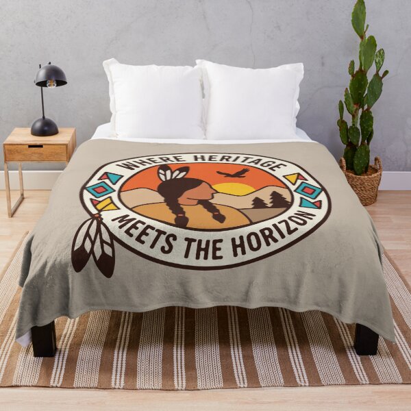Item preview, Indigenous Horizon Native American Where Heritage Meets The Horizon designed and sold by Gkinoki.