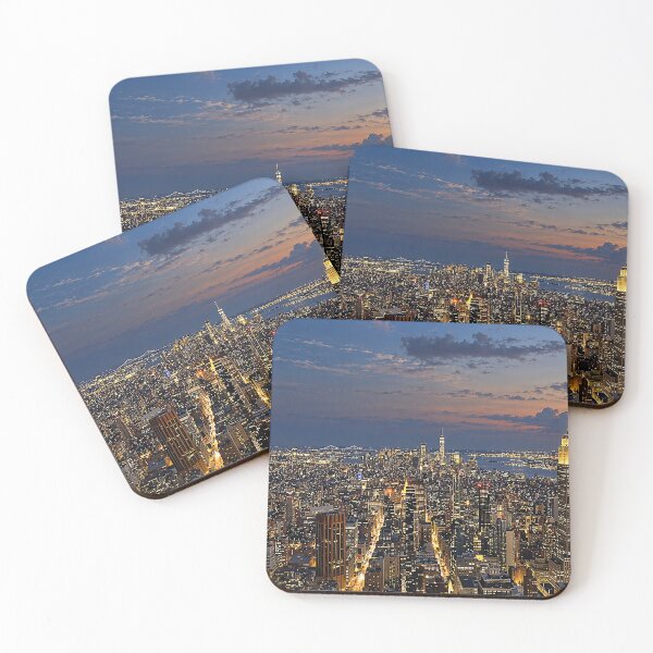 Item preview, New York City Skyline at Sunset | Manhattan Cityscape Photography | NYC Urban Wall Art Gift designed and sold by 4kstudiostt.