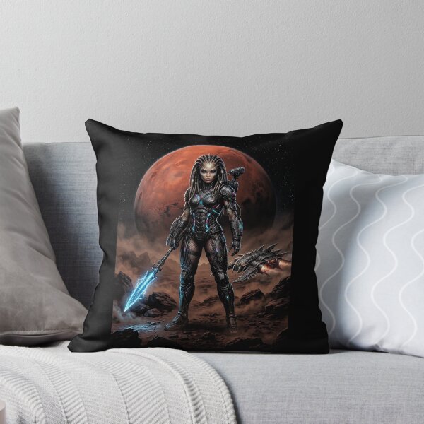 Item preview, Biomechanical Cyberpunk Female Alien Warrior | Sci-Fi Predator Graphic designed and sold by HexOne.