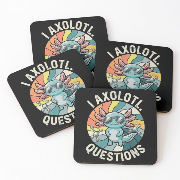Item preview, I Axolotl Questions Retro Science Amphibian Pun designed and sold by MiALopezArt.