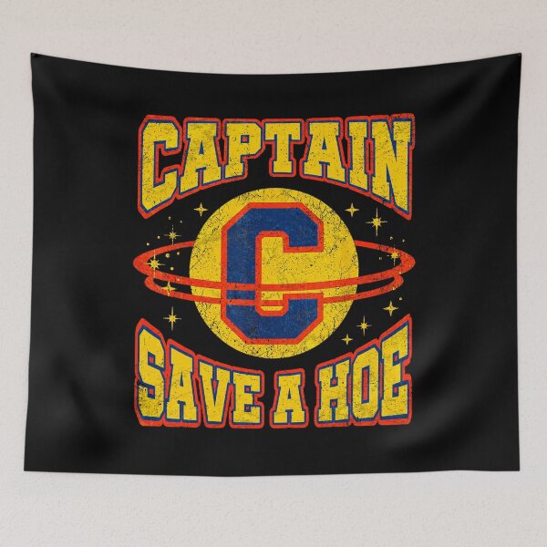 Item preview, Captain Save A Hoe Funny Retro Distressed Slang designed and sold by Ortigzitoun.
