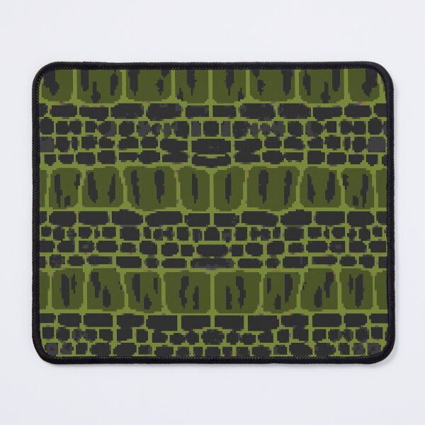 Item preview, Dark Green Pixel Crocodile Scales Pattern designed and sold by NaturePixel.