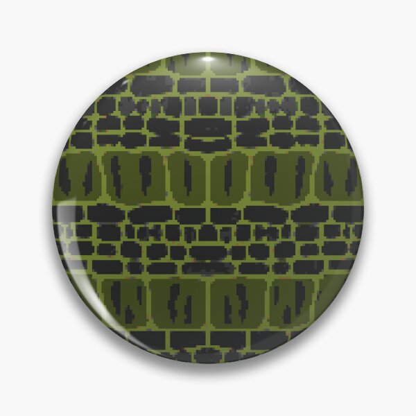 Item preview, Dark Green Pixel Crocodile Scales Pattern designed and sold by NaturePixel.