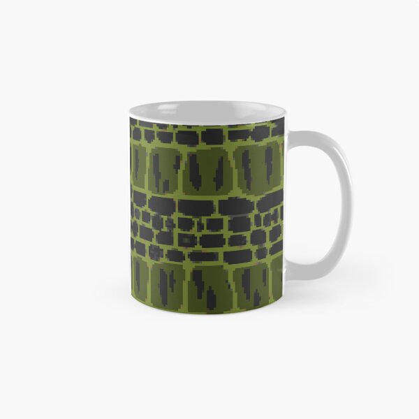 Item preview, Dark Green Pixel Crocodile Scales Pattern designed and sold by NaturePixel.