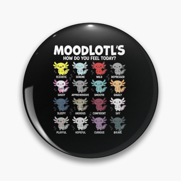 Item preview, Moodlotl's How Do You Feel Today Axolotl Mood Chart designed and sold by MiALopezArt.