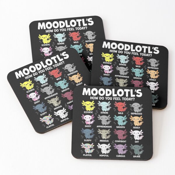 Item preview, Moodlotl's How Do You Feel Today Axolotl Mood Chart designed and sold by MiALopezArt.