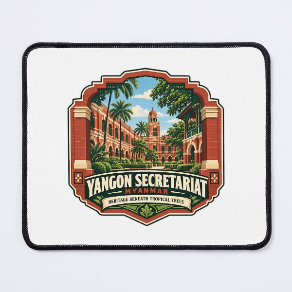 Item preview, Yangon Secretariat Myanmar Heritage Tropical Trees Travel History Landmark designed and sold by schulte-beckis.