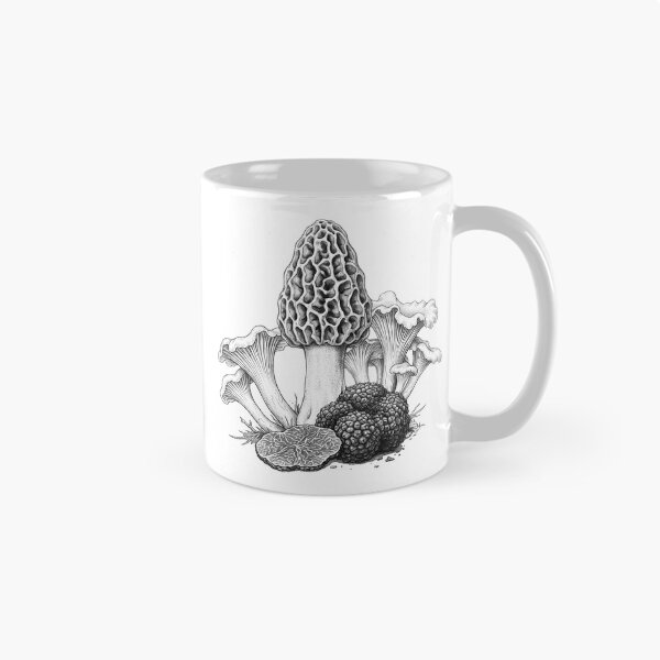 Item preview, Wild Edible Mushrooms Botanical Pencil Sketch designed and sold by Digital Duniyah.